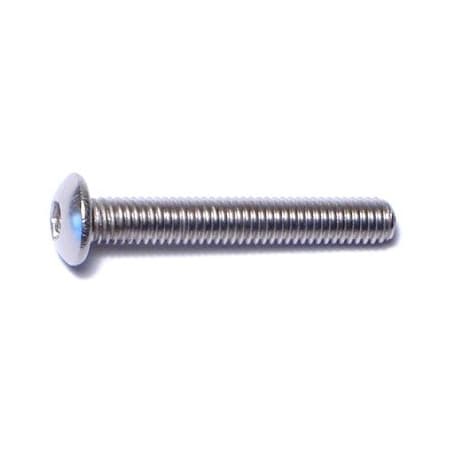 M3-0.50 Socket Head Cap Screw, Plain Stainless Steel, 20 Mm Length, 10 PK